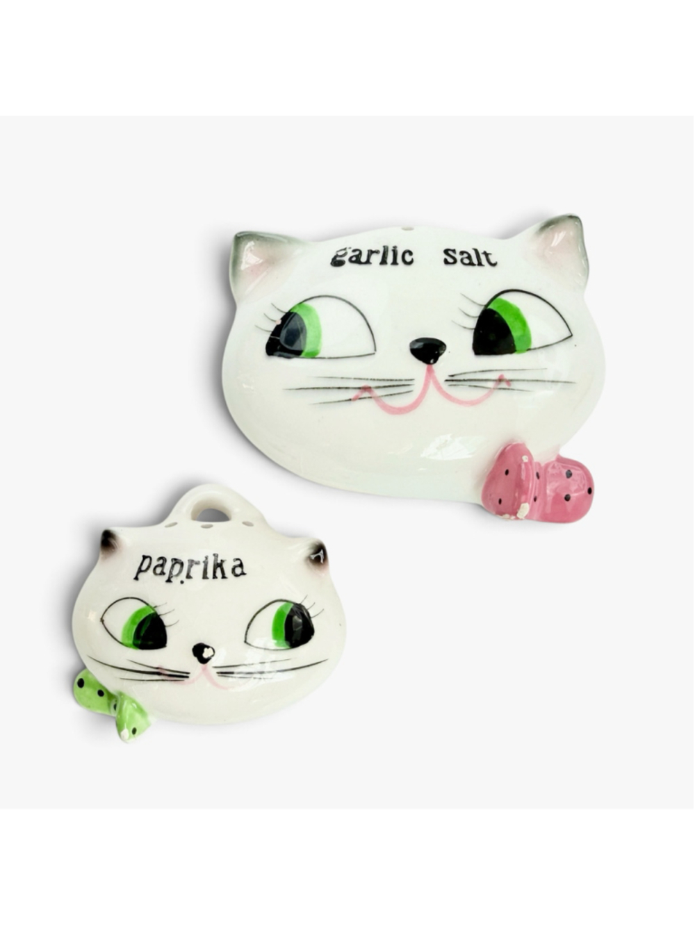 Vintage 1959 Holt Howard Cozy Kittens Wall Hanging Spice Shakers